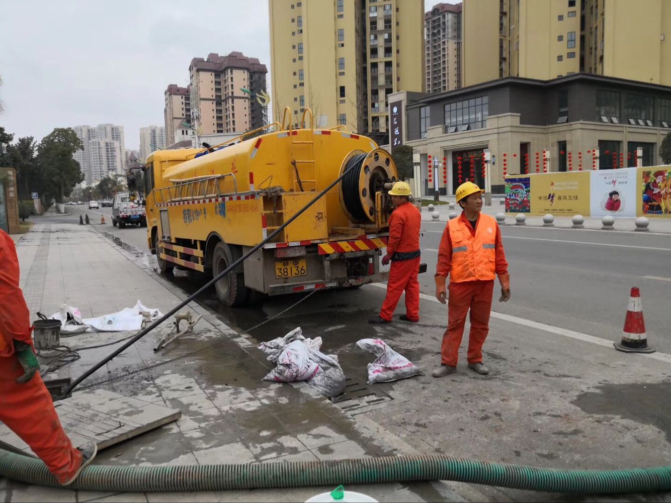 夏县排污管道清淤-管道清洗